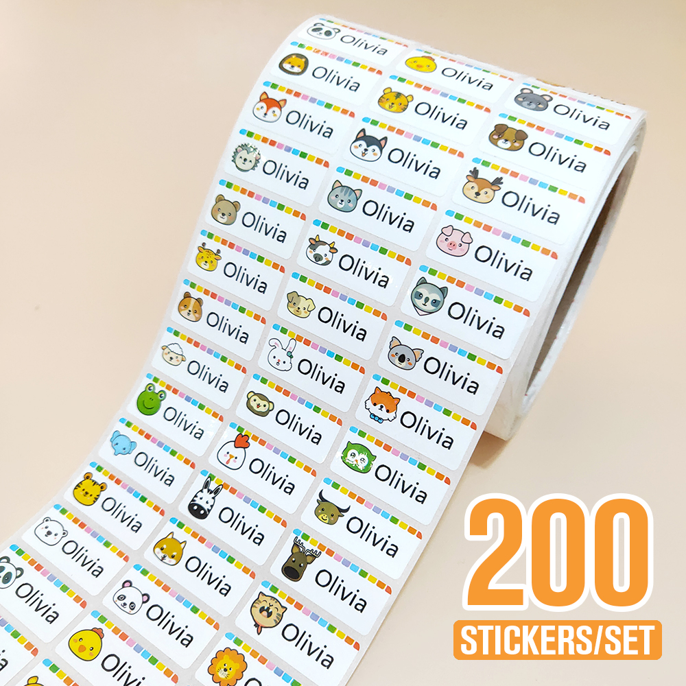 Medical Label - 200Pcs Customize Waterproof First Name Sticker