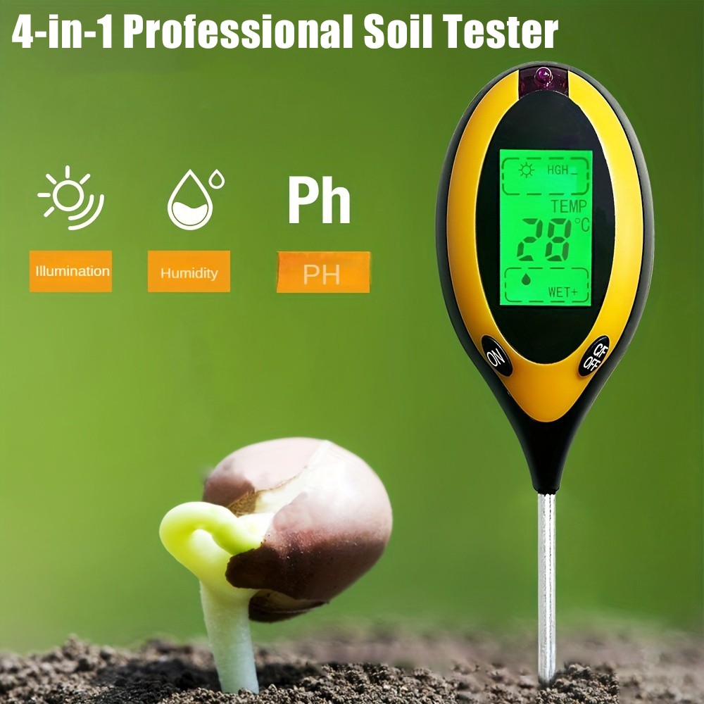 Ph Meter - Soil PH Tester 4 in 1
