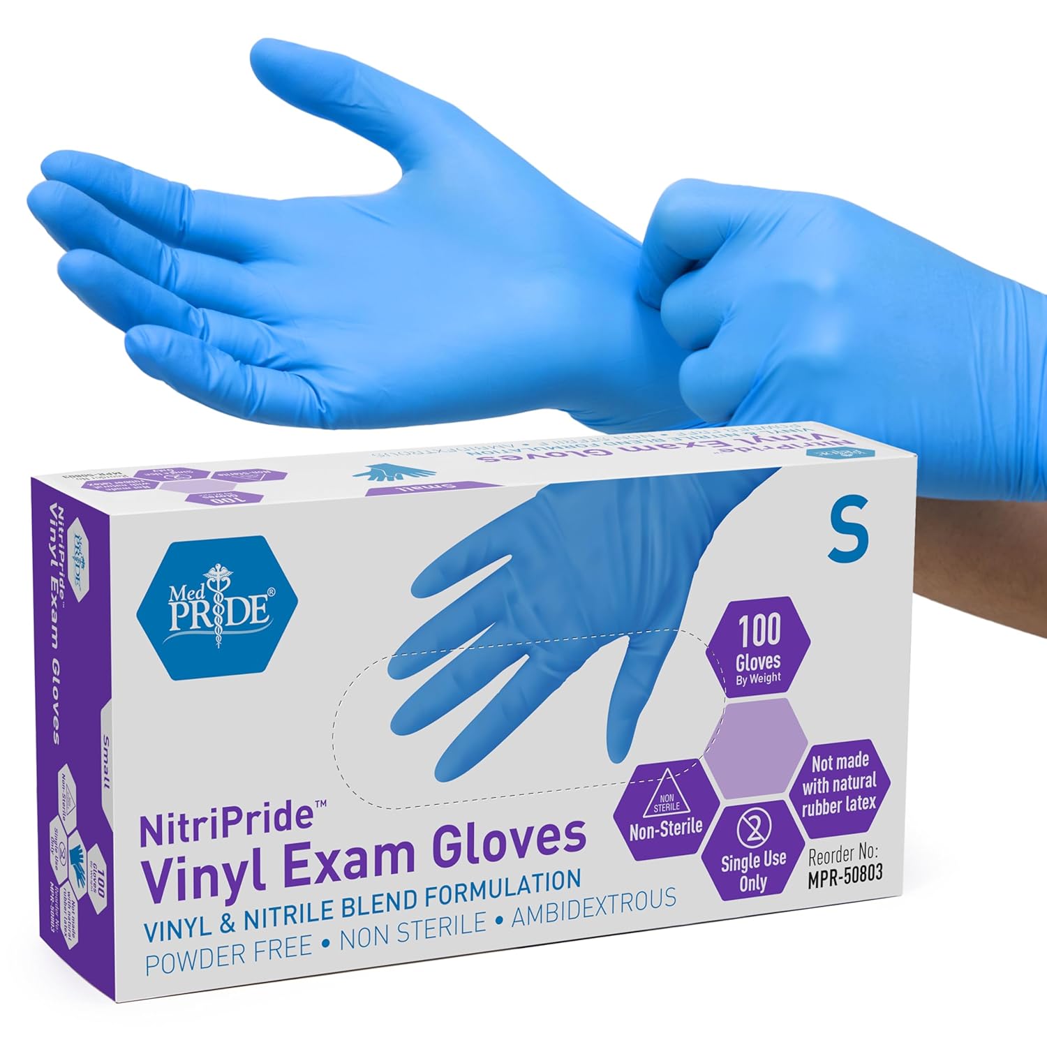 Nitrile/Vinyl Blend Exam Glove - Disposable Gloves Nitrile 评论和价格