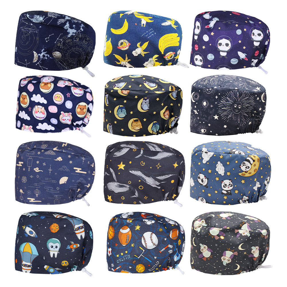 Sky Printed Medical Man Caps L - Medical Lab Business 评论和价格