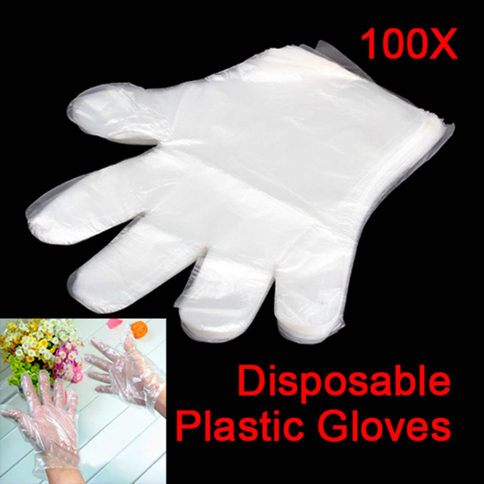 Wholesale 100pcs Plastic Dispo - Disposable Gloves Nitrile 评论和价格