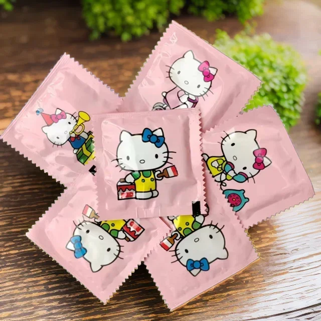 100pcs Sanrio Hello Kitty Kawa - Disposable Gloves Nitrile 评论和价格