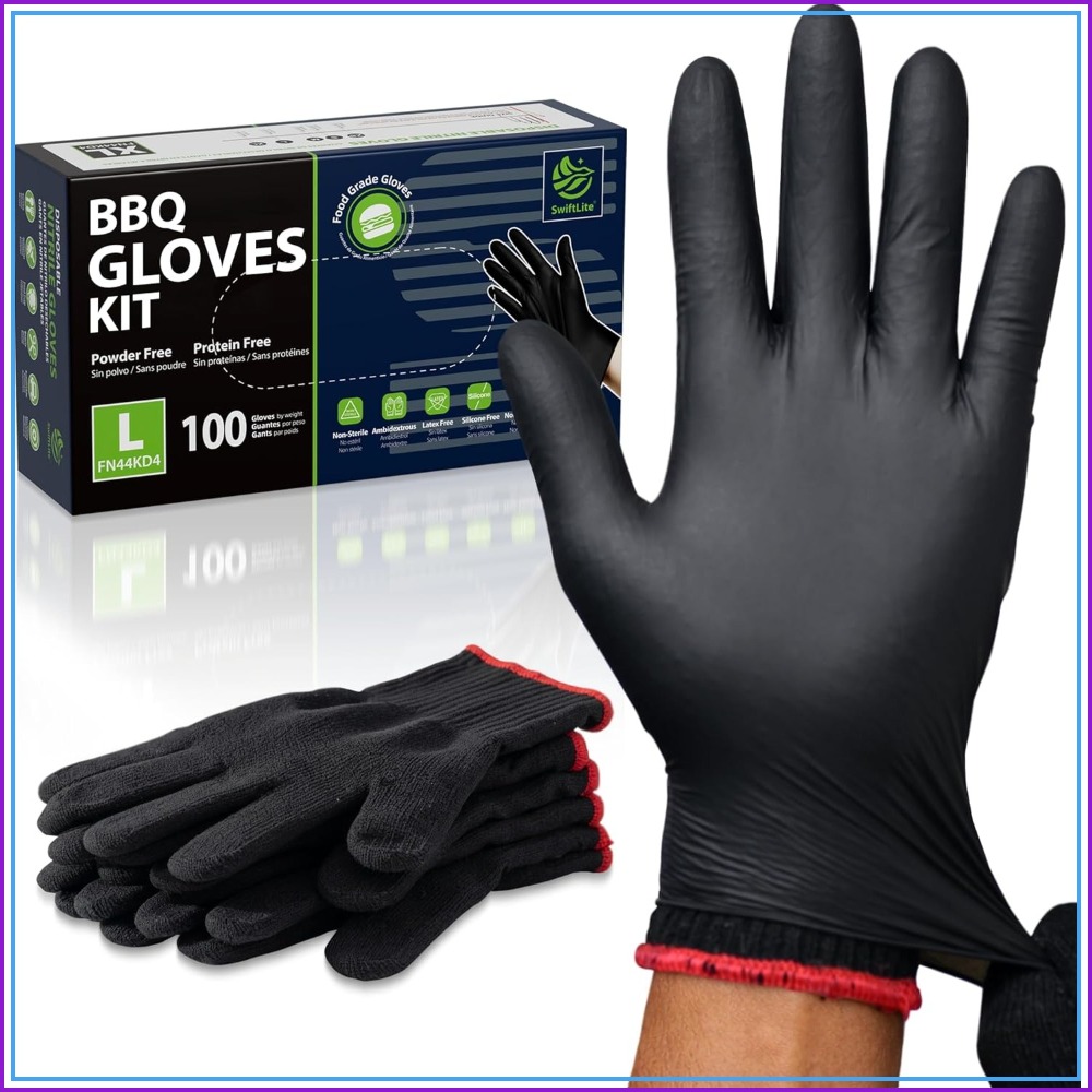 BBQ Gloves, 6 Heat Resistant C - Disposable Gloves Nitrile 评论和价格