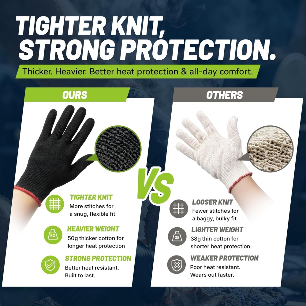 BBQ Gloves, 6 Heat Resistant C - Disposable Gloves Nitrile 评论和价格