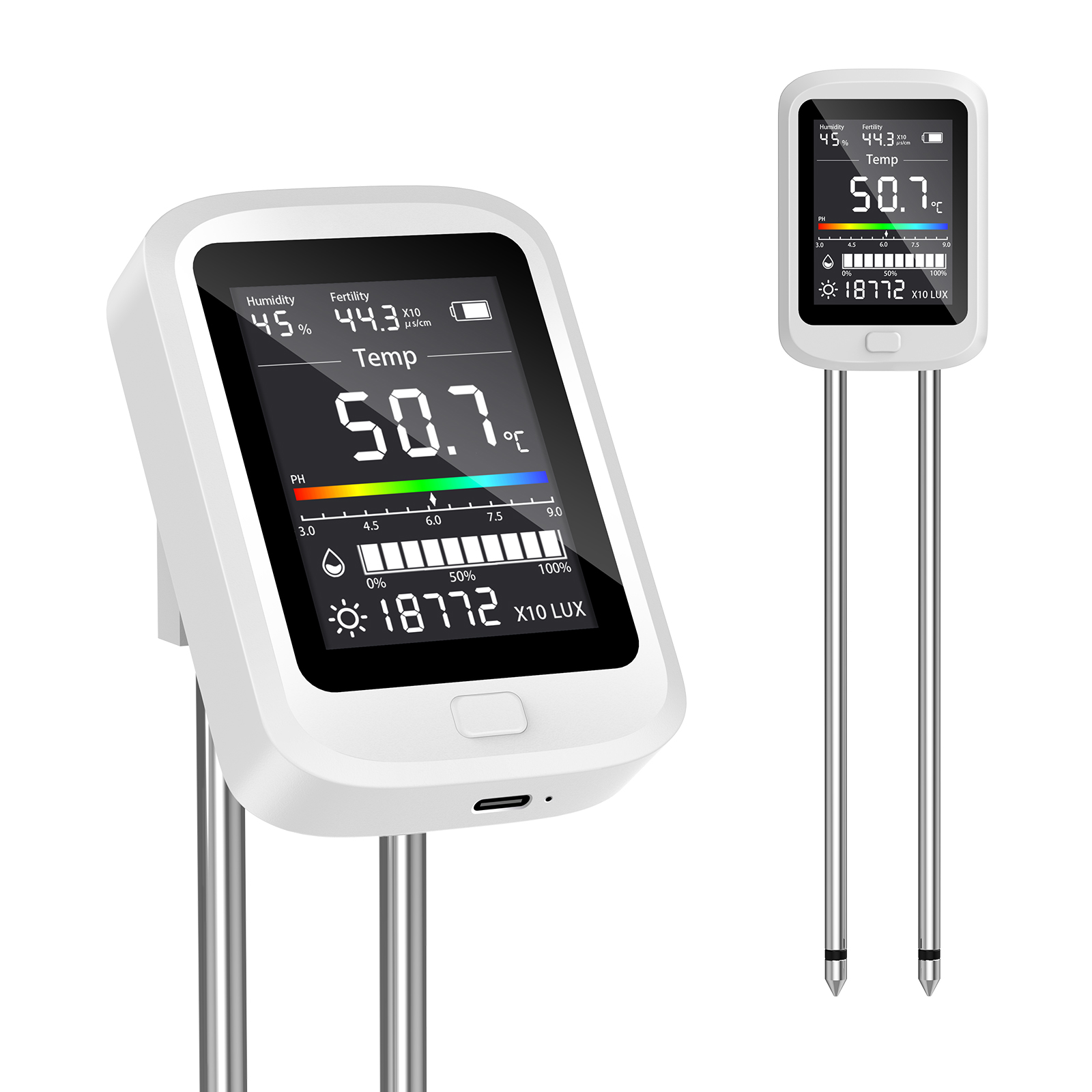 6-in-1 Soil Moisture Meter, Hy - Ph Meter 评论和价格