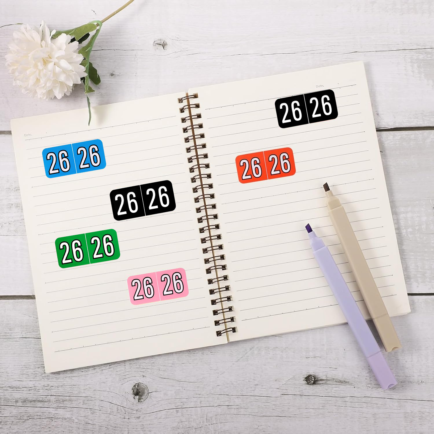 120/240pcs 2026 Year Stickers, - Medical Label 评论和价格