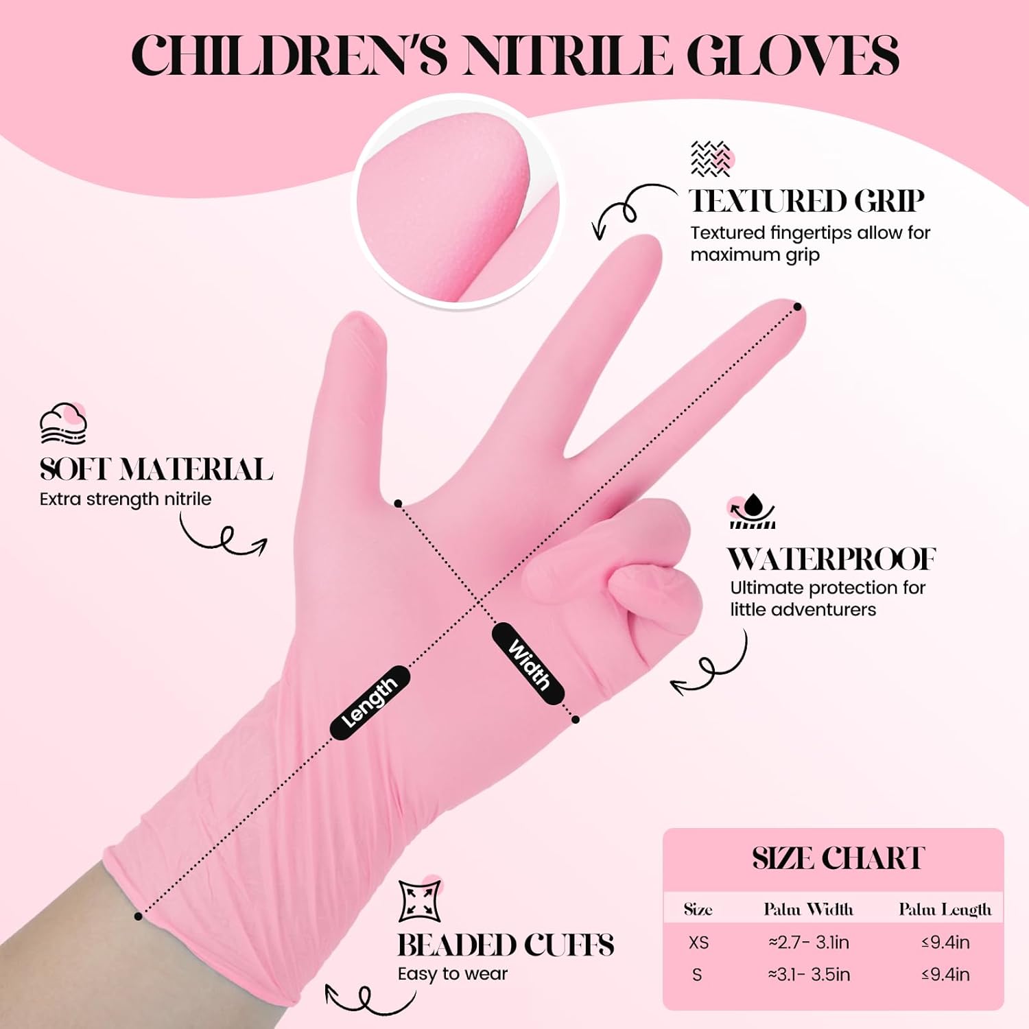 Kids Disposable Gloves for 3-8 - Disposable Gloves Nitrile 评论和价格